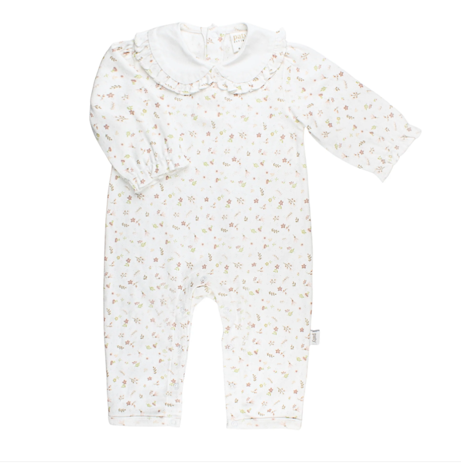 PREORDER - Girls Pointelle Knit Romper