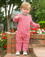 Load image into Gallery viewer, Thomas Romper- Red Stripe &amp; Green
